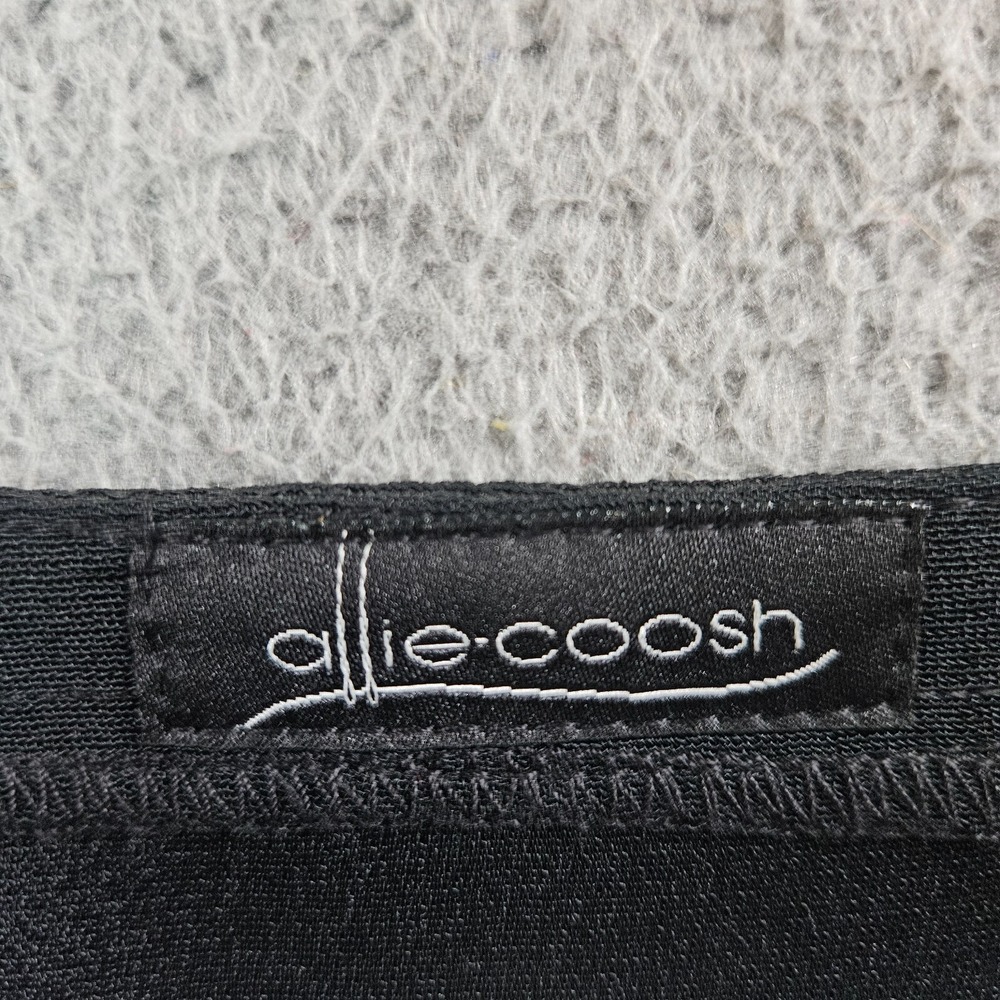 NEW Allie Coosh Cropped Top Women‎ XS Short Sleeve Black Work Simple - Picture 2 of 10